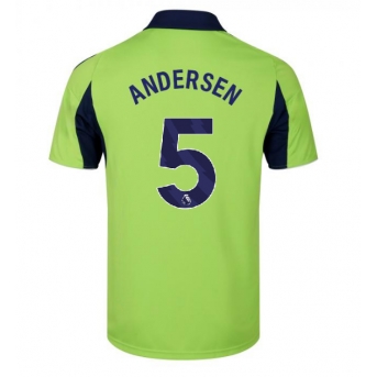 Billige Fotballdrakt Fulham Joachim Andersen #5 Replika Bortedrakt 2025-26 Kortermet